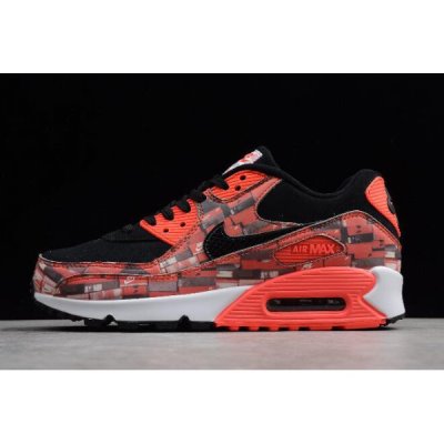 Nike Air Max 90 Print Siyah Koşu Ayakkabısı Türkiye - O0KMVFXT